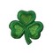 1" Shamrock, Clover, St Patrick's Day, Irish, Embroidered, Iron on Patch